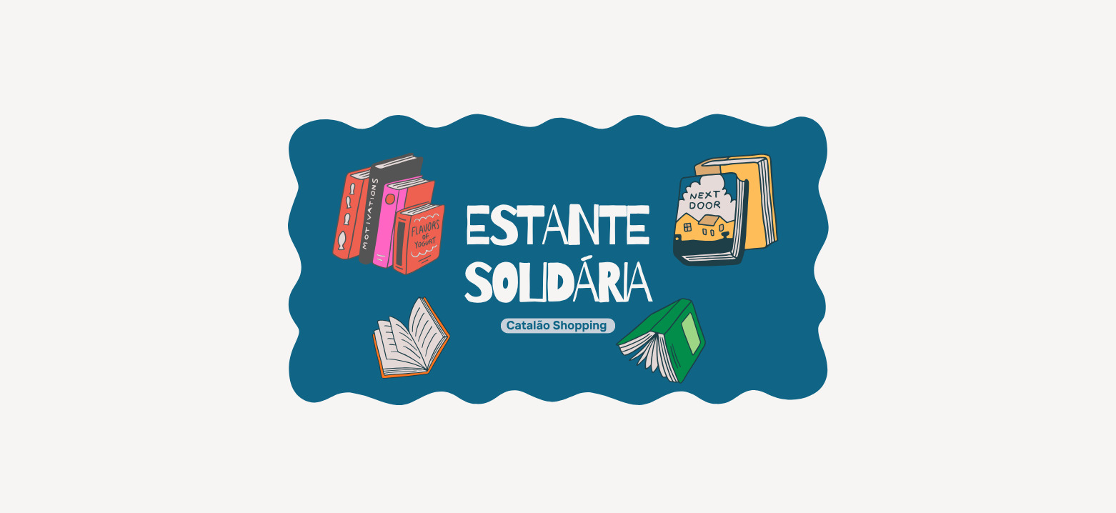 Estante Solidária do Catalão Shopping no Shopping Catalão